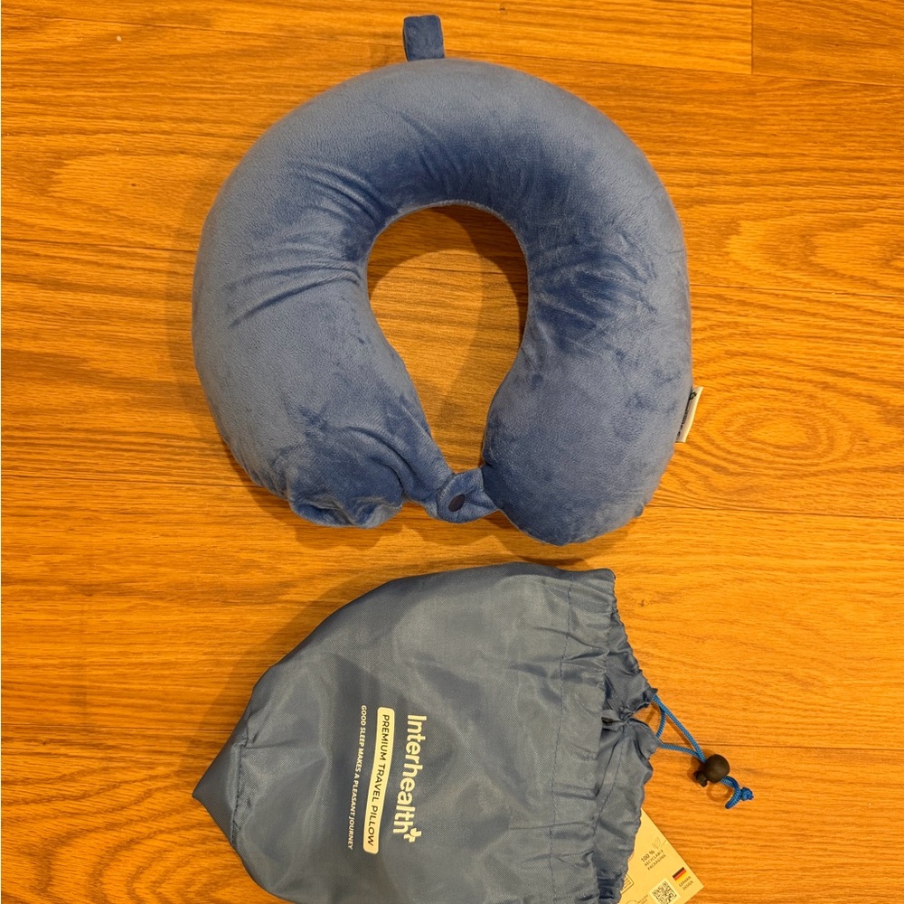Interhealth Travel Neck Pillow with Bag